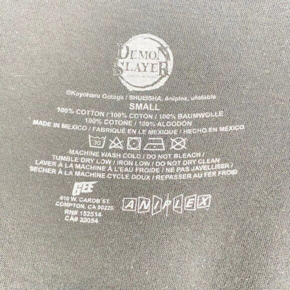 ANIPLEX UNISEX Demon Slayer Nezuko Kamado Anime Kimetsu No Yaiba T Shirt US S - Picture 4 of 4
